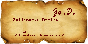 Zsilinszky Dorina névjegykártya